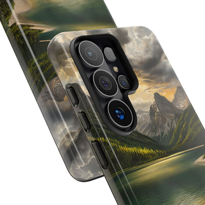 Gilded Mountain Lake · Tough etui na telefon dla Samsung