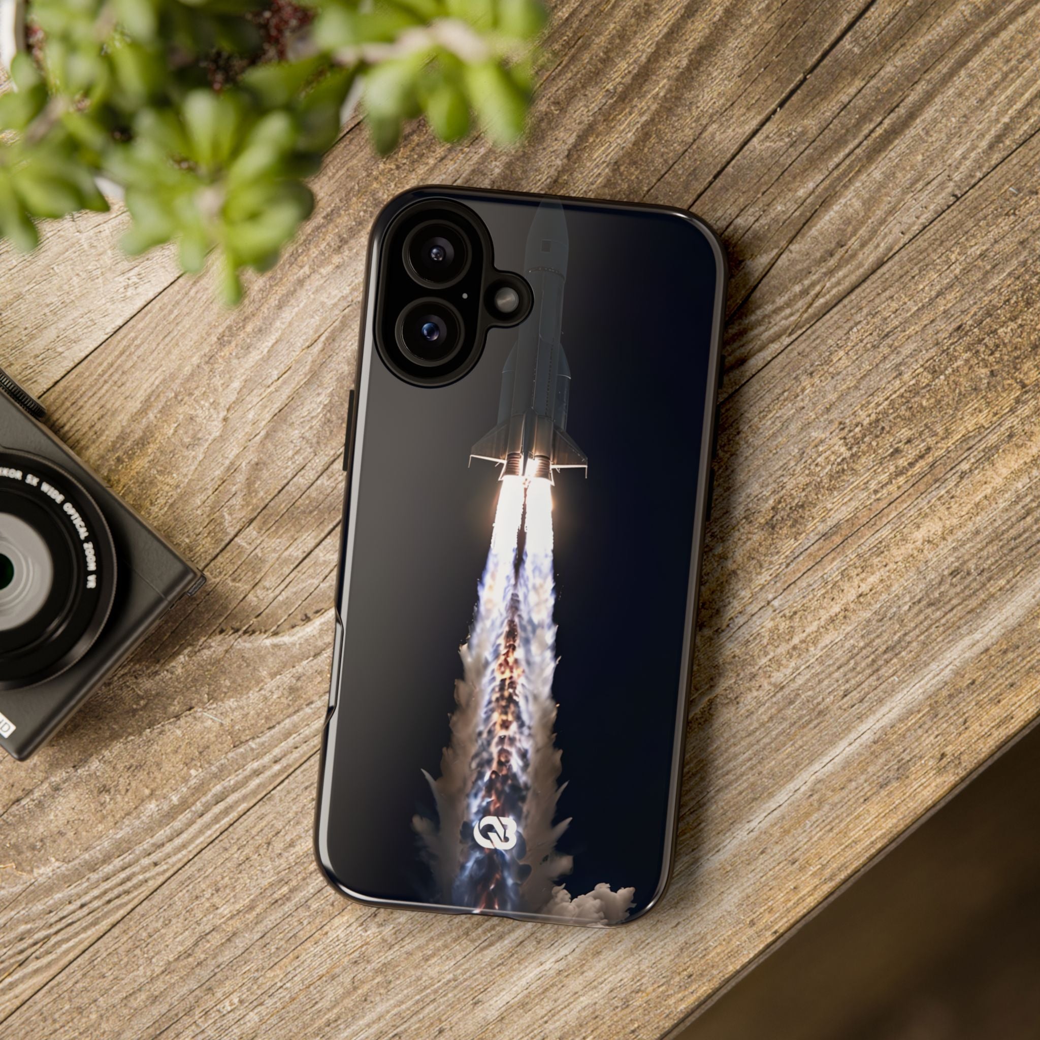 Obsidian Rocket Ascent · Tough Phone Case for iPhone
