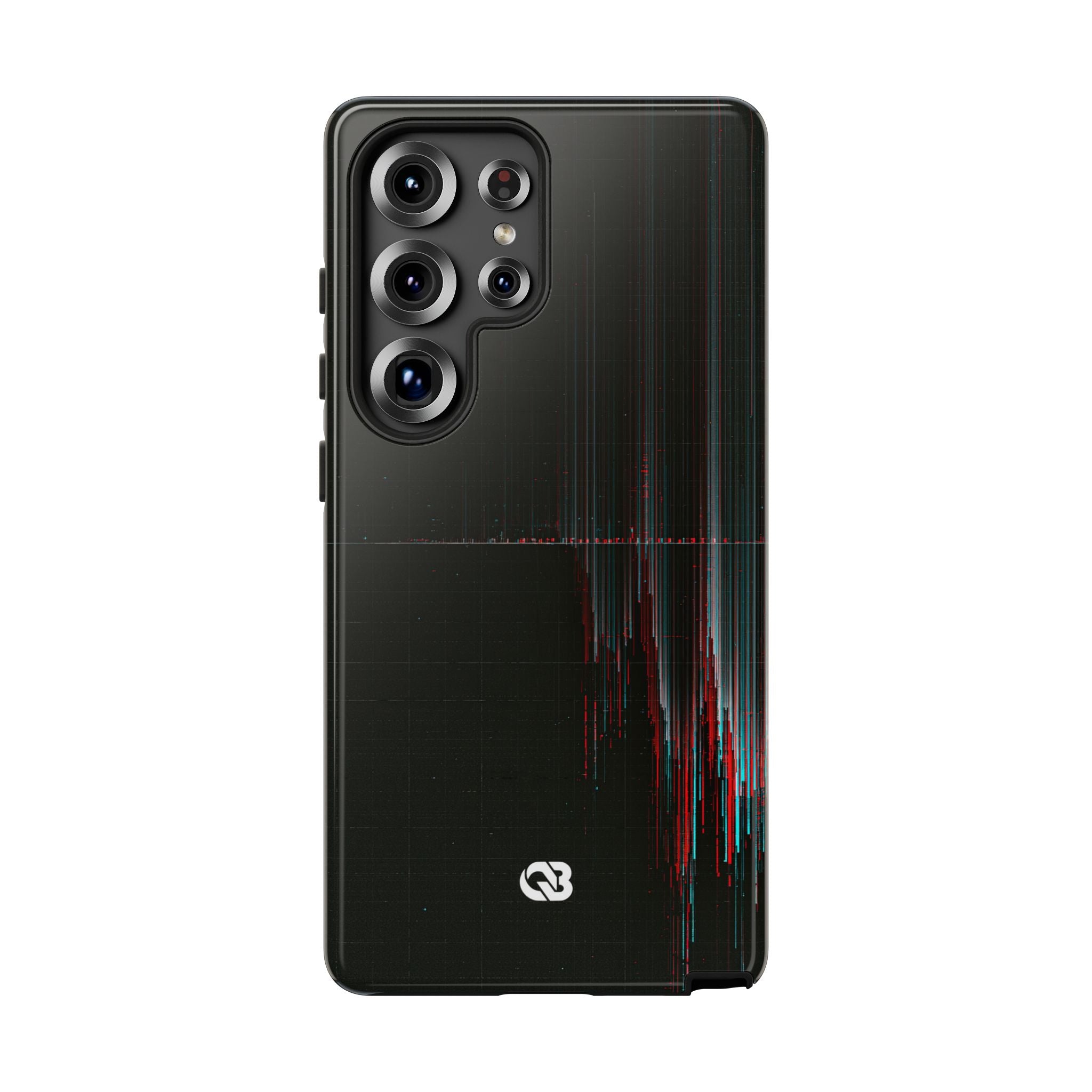 Black Tough Phone Case for Samsung - Corrupted Data Stream