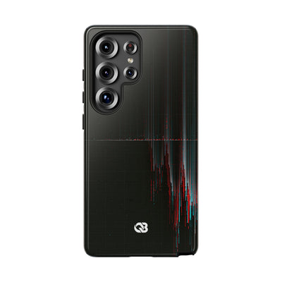 Black Tough Phone Case for Samsung - Corrupted Data Stream
