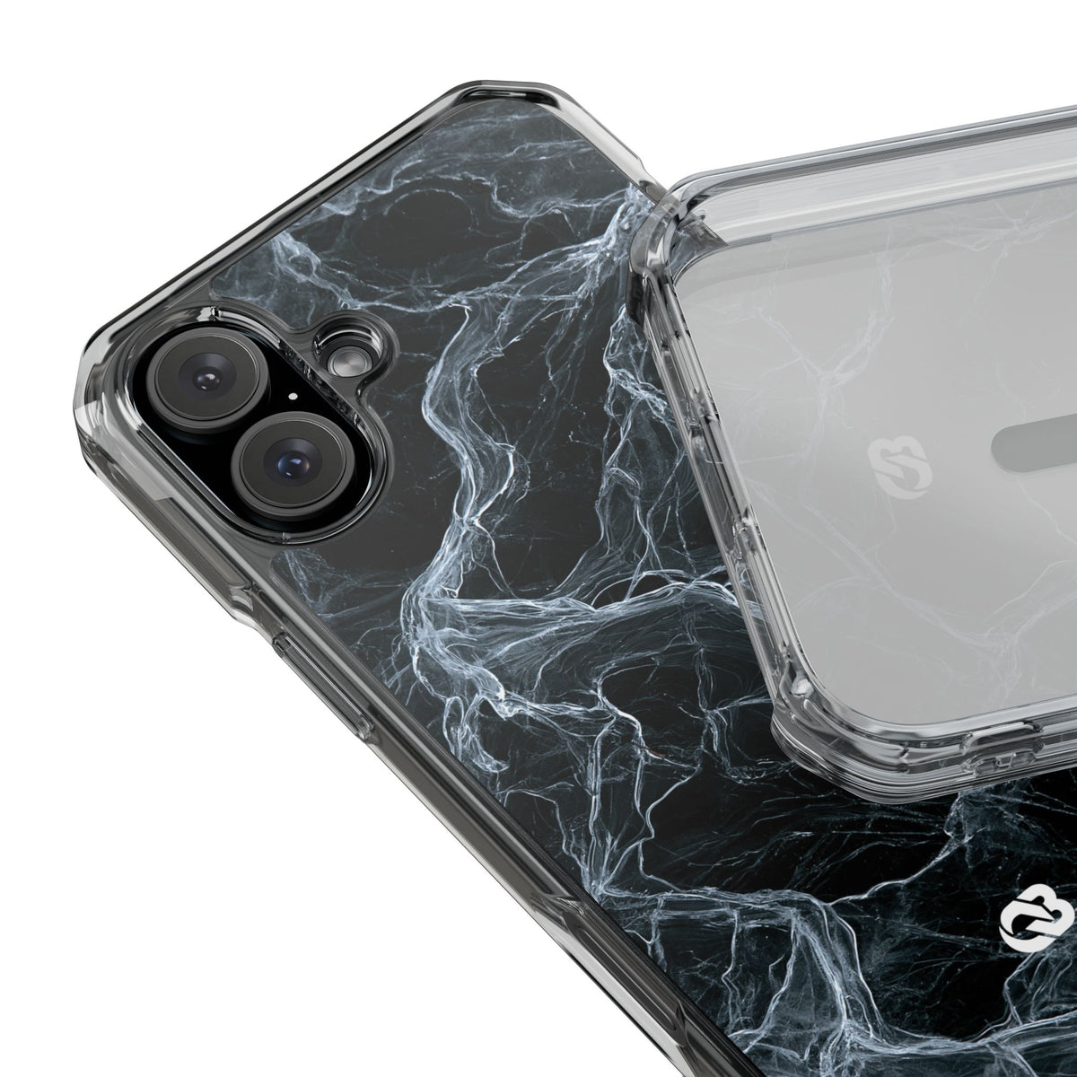 Arctic Gossamer · Clear Impact Magnetic Phone Case for iPhone · Black