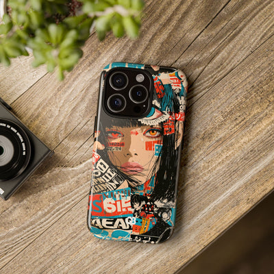 Shibuya Street Collage · Tough Phone Case for iPhone · Red