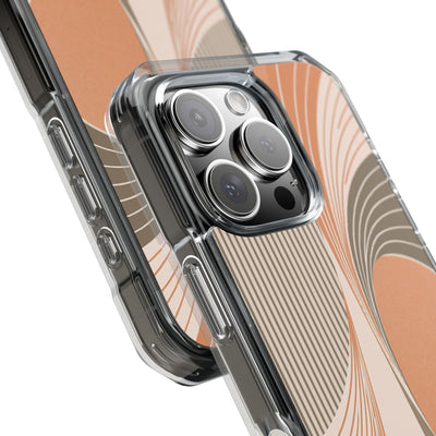 Orange Impact MagSafe Phone Case for iPhone - Desert Arc Horizon