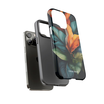 Tropical Leafburst iPhone 14 Pro Max Case - Tough