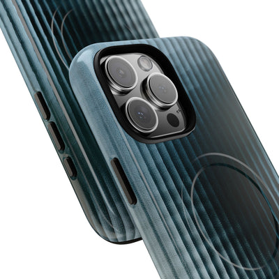 Blue Tough 2.0 Magsafe Phone Case for iPhone - Glacial Reeded Glass