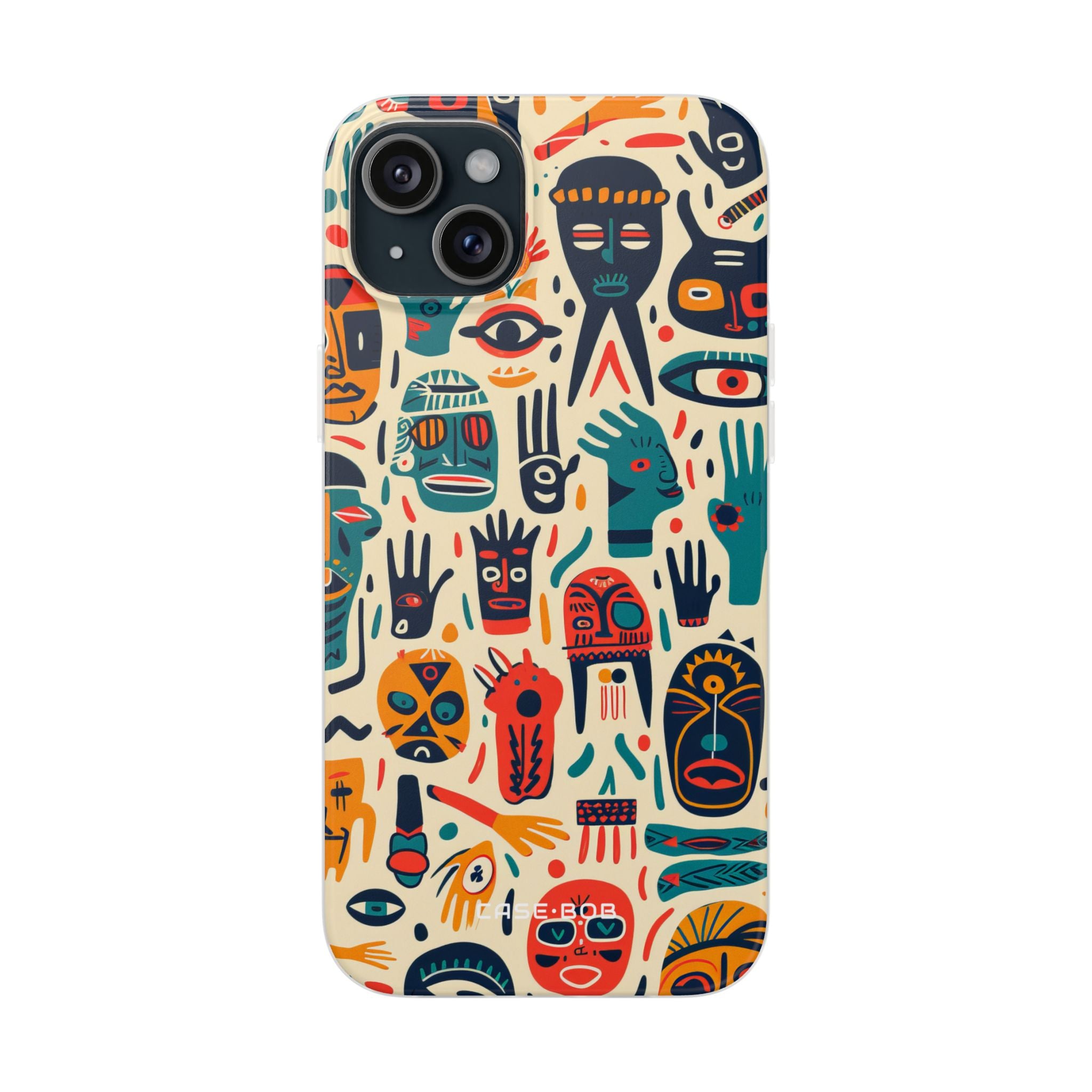 Vivid Faces iPhone 15 Plus Case - Soft