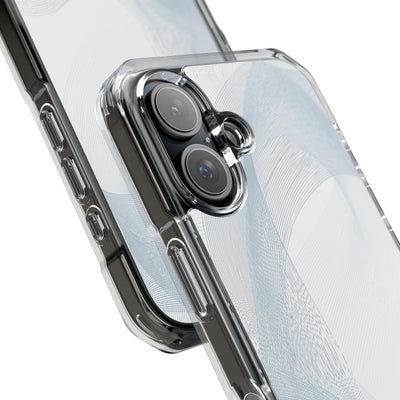 White Impact MagSafe Phone Case for iPhone - Arctic Line Current