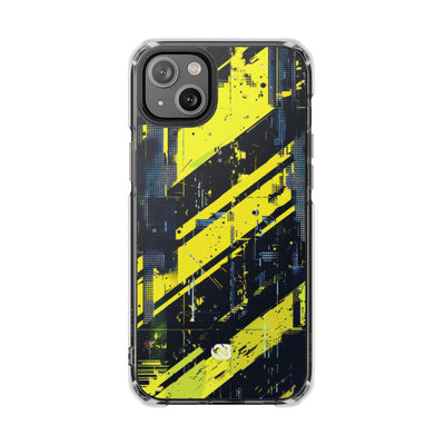 Acid Hazard · Clear Impact Magnetic Phone Case for iPhone ·  Yellow