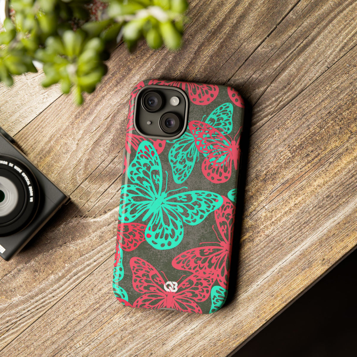 Electric Papillon · Tough Phone Case for iPhone · Pink