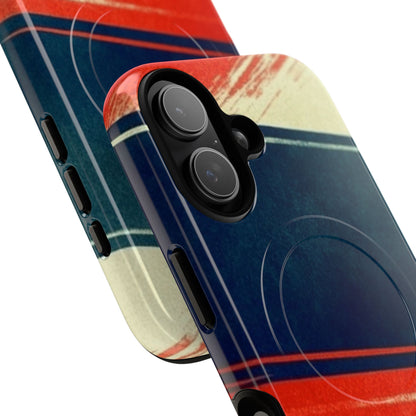 Blue Diagonal Motion iPhone 17 Case - Tough+ - CASE•BOB