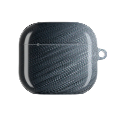 Brushed Obsidian Steel · Hard Case for AirPods & AirPods Pro · Grey