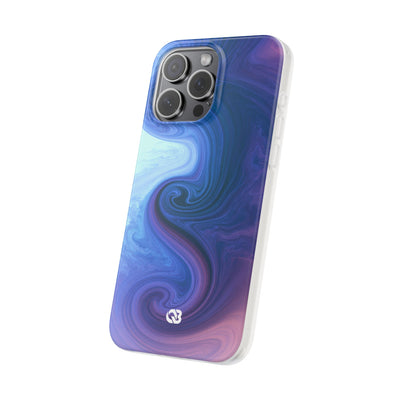 Azure Fluid Swirl · Lite Phone Case for iPhone ·  Blue