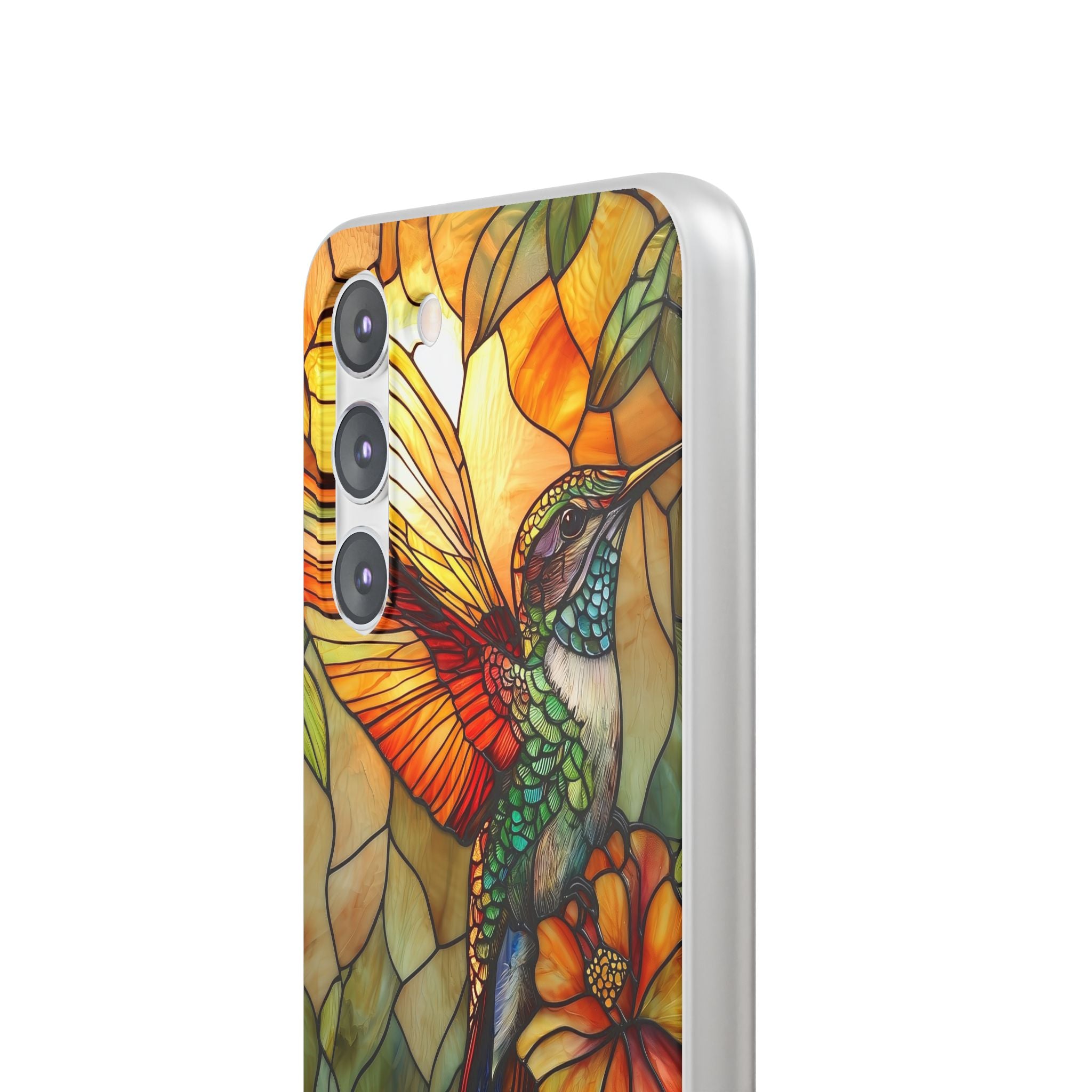 Amber Glass Hummingbird · Soft Custodia per Samsung