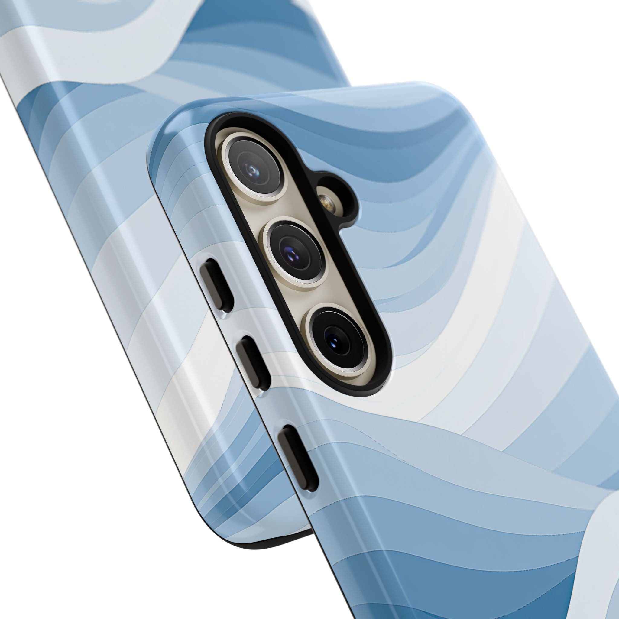 Blue Tough Phone Case for Samsung - Glacial Indigo Flow