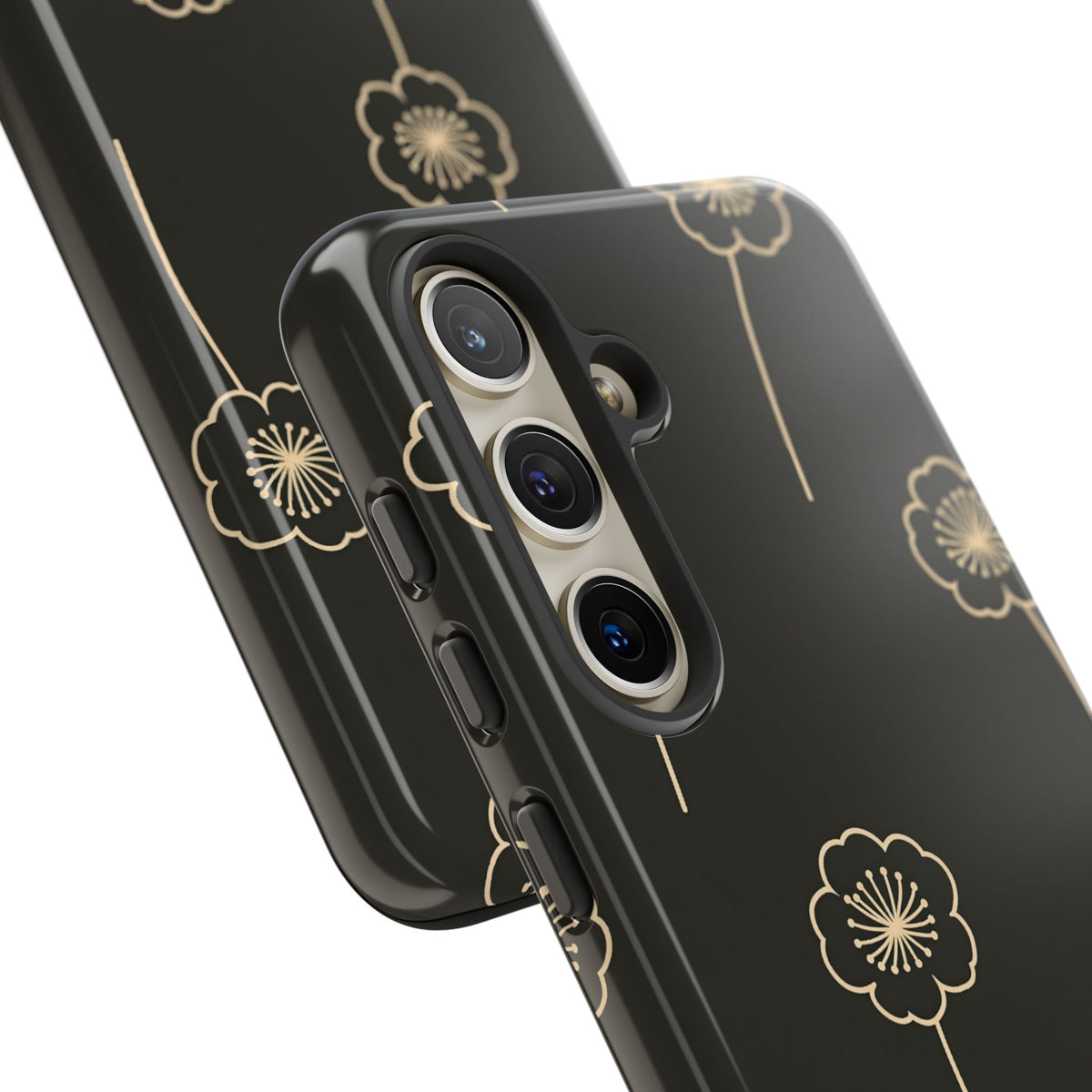 Nocturne Bloom Contours · Tough Phone Case for Samsung · Black