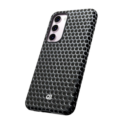 Brushed Perforated Steel · Tough Phone Case for Samsung · Silver