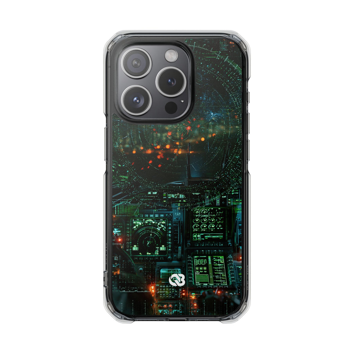 Tactical Avionics HUD · Clear Impact Magnetic Phone Case for iPhone · Green