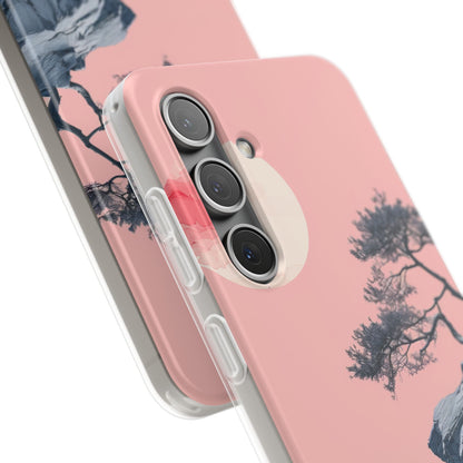 Crimson Moon Tree Samsung S24 Case - Soft