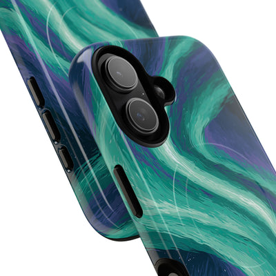 Arctic Aurora Bear · Tough 2.0 Magnetic Phone Case for iPhone · Teal