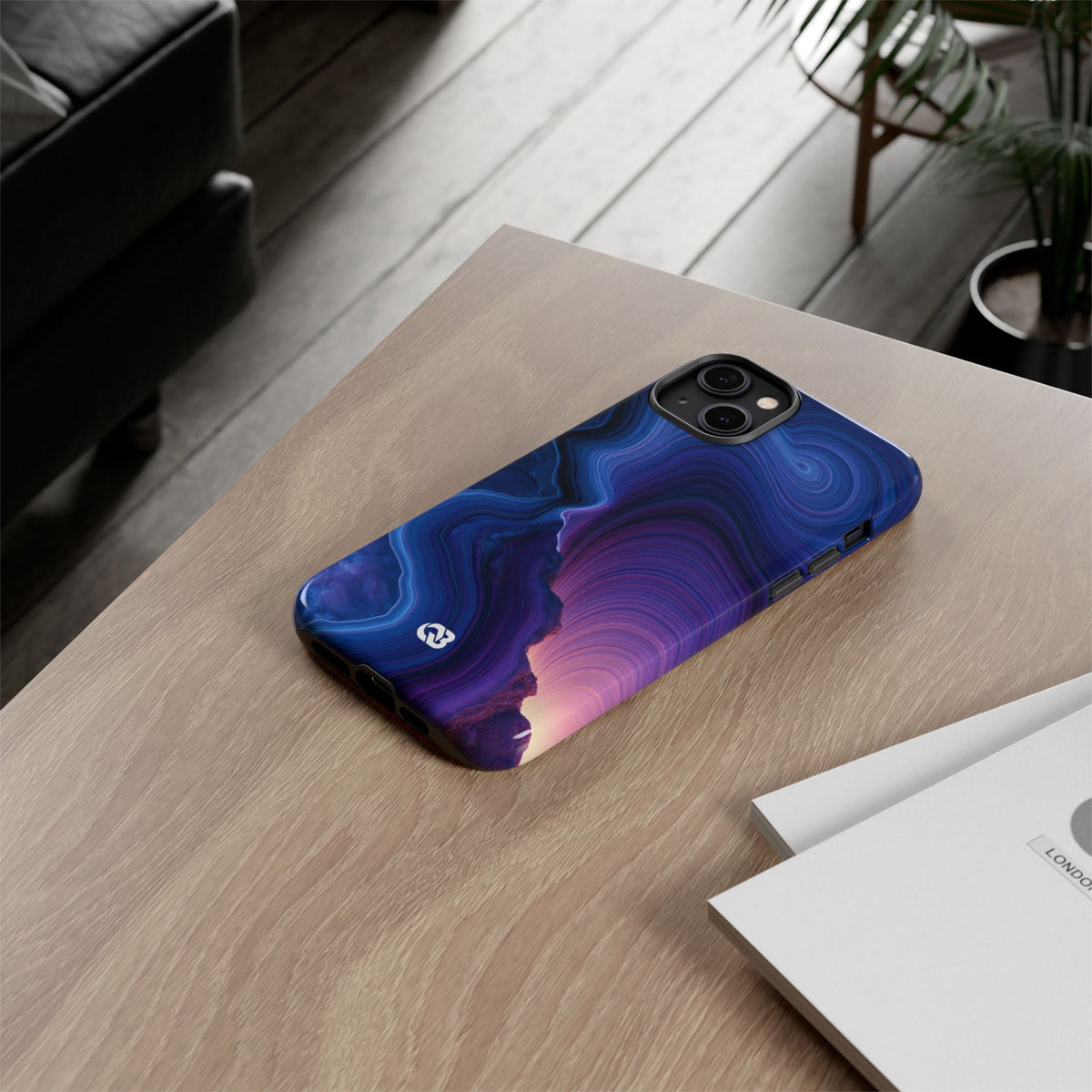 Radiant Strata · Tough Phone Case for iPhone · Blue