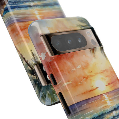Sunset Palm Google Pixel 8 Pro Case - Tough
