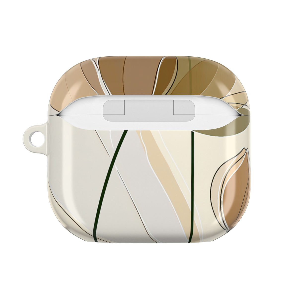 Translucent Petal Contour · Hard Case for AirPods & AirPods Pro · Beige