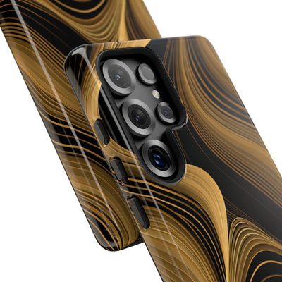Gold Tough Phone Case for Samsung - Molten Copper Strands