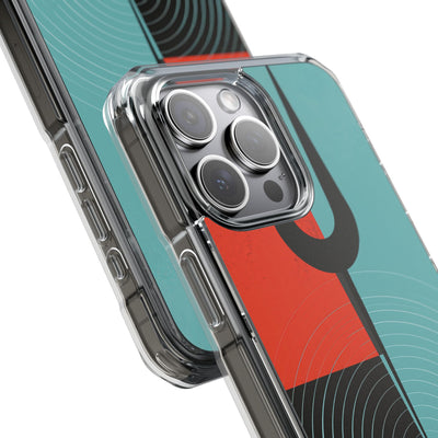Teal Impact MagSafe Phone Case for iPhone - Sonic Static Split