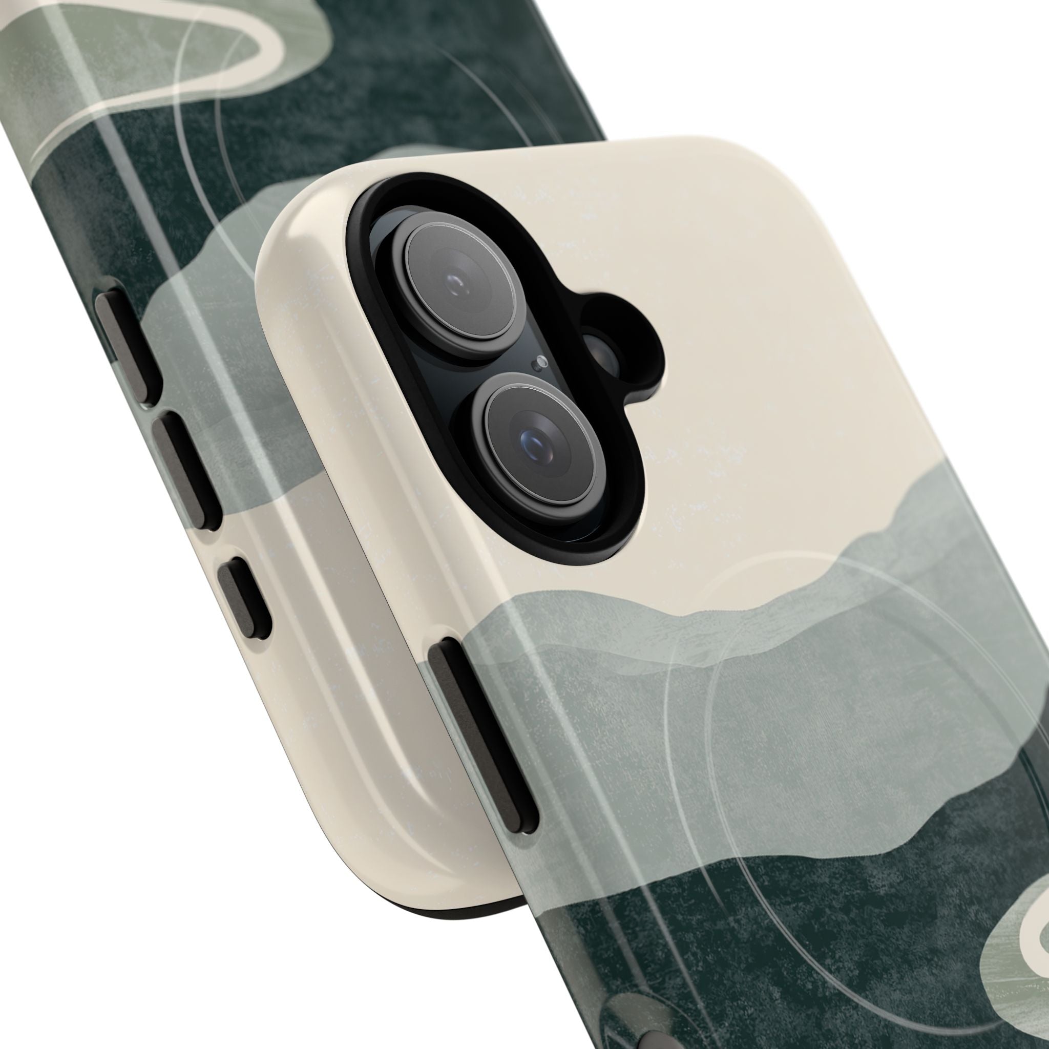 Green Tough 2.0 Magsafe Phone Case for iPhone - Misty Sage Valley