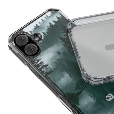 Green Impact MagSafe Phone Case for iPhone - Misty Evergreen Mirror