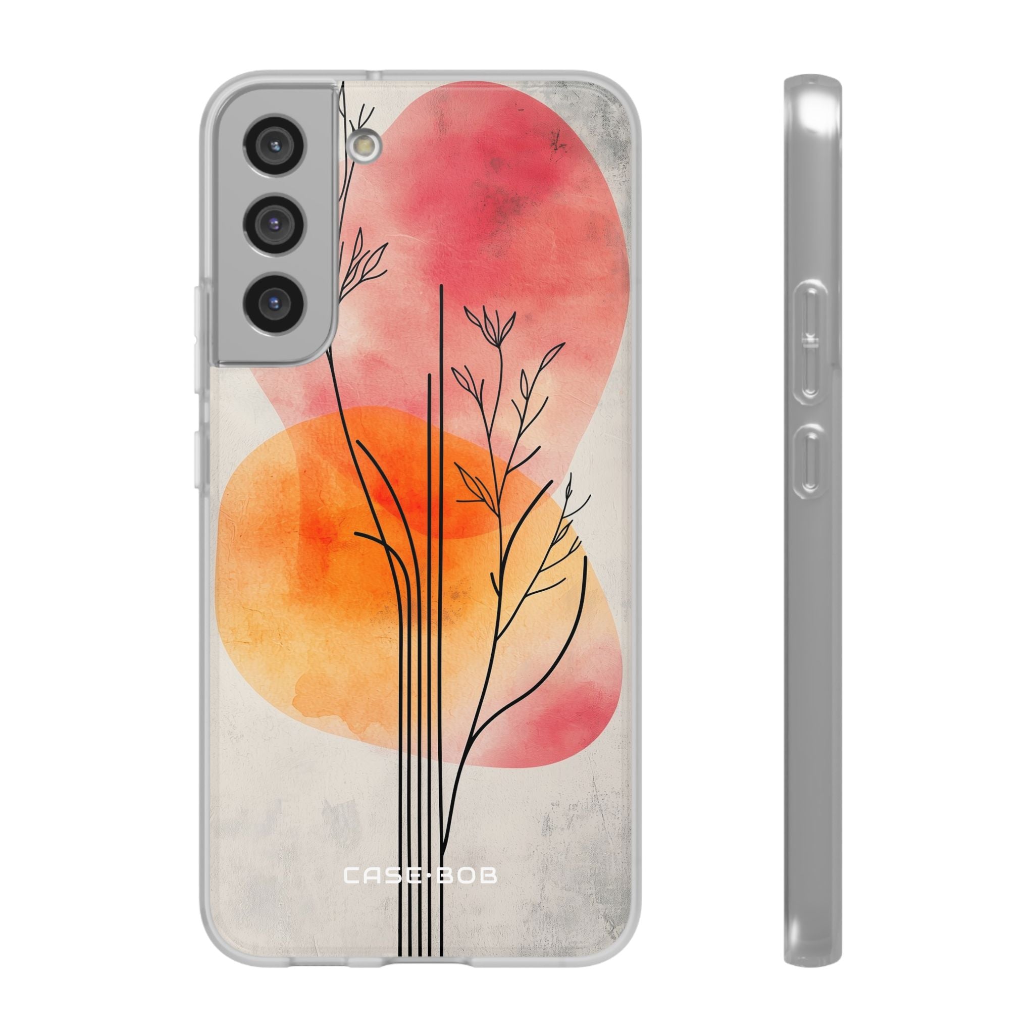 Curved Stem Sunset Samsung S22 Plus Case - Soft