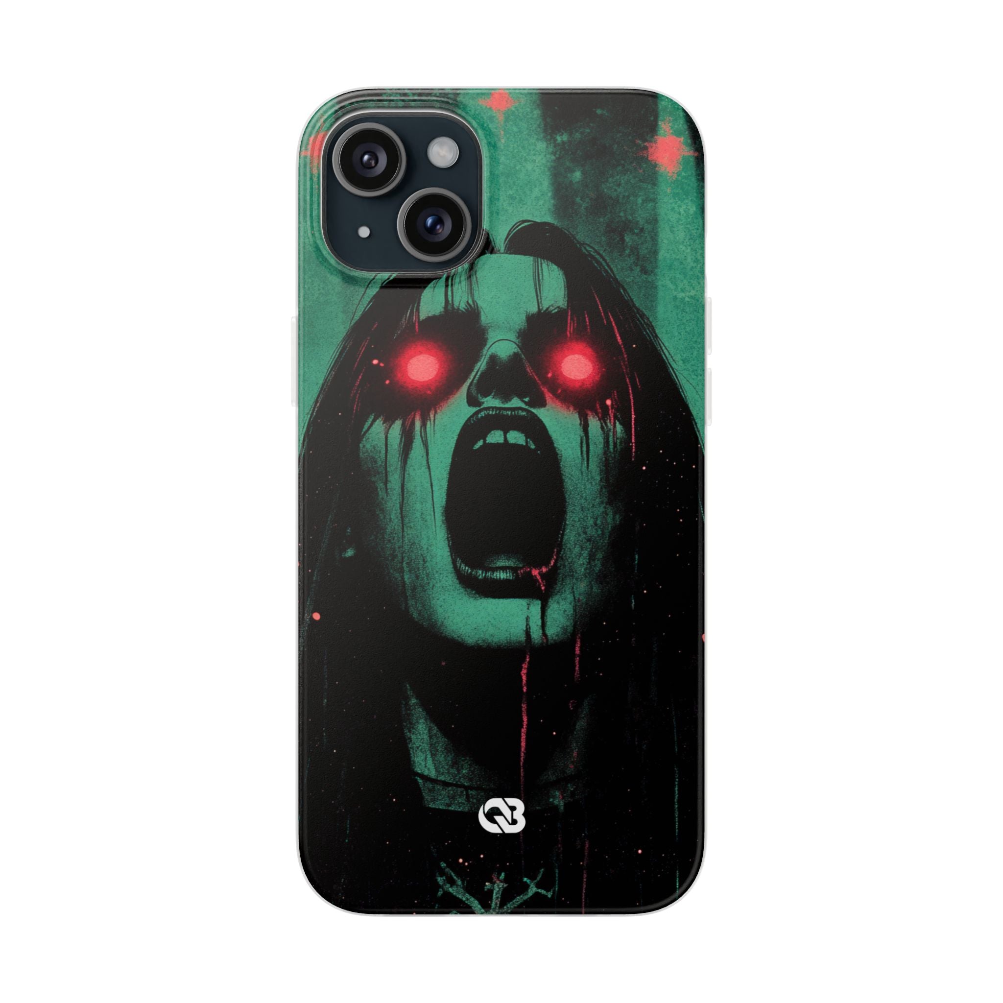 Crimson Emerald Scream · Soft Phone Case for iPhone