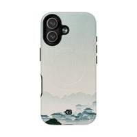 Blue Tough 2.0 Magsafe Phone Case for iPhone - Mist Valley Pagoda