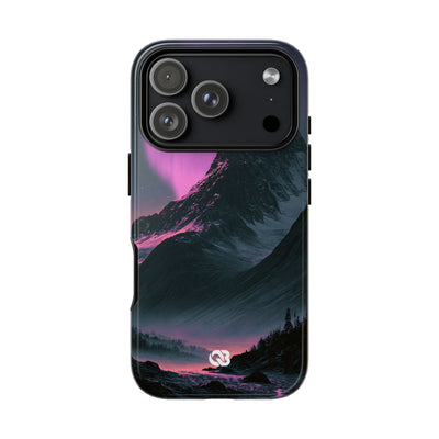 Arctic Aurora Summit · Tough Phone Case for iPhone · Black