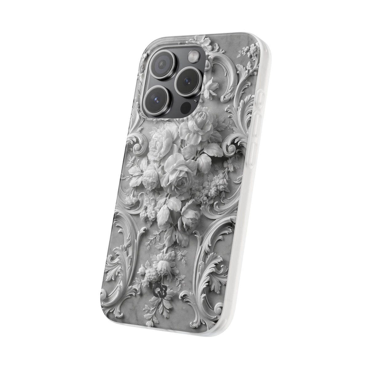 Rococo Marble Rose · Lite Phone Case for iPhone ·  White