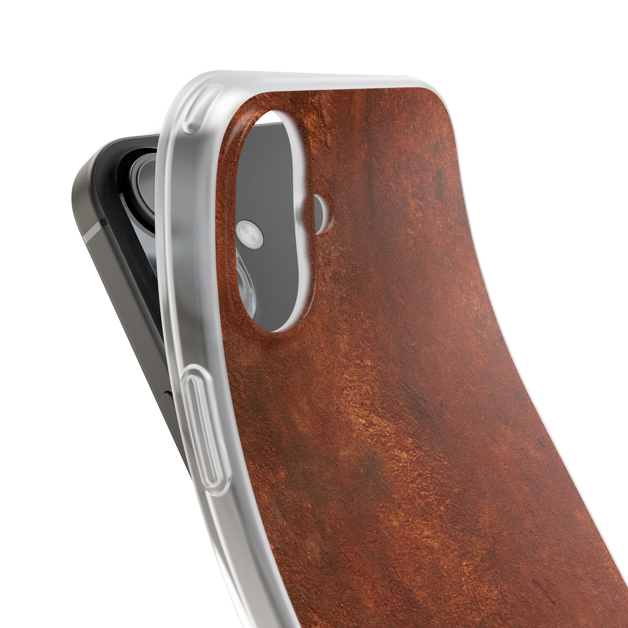 Orange Lite Phone Case for iPhone - Oxidized Iron Crust