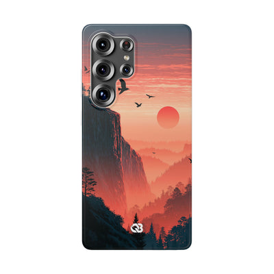 Orange Lite Phone Case for Samsung - Crimson Ridge Flight