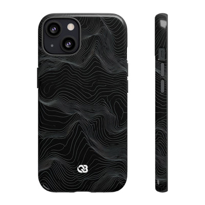 Obsidian Ridge · Tough Phone Case for iPhone · Black