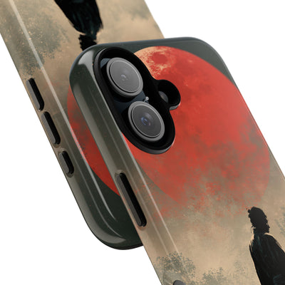 Crimson Moon Ronin · Tough Phone Case for iPhone · Red