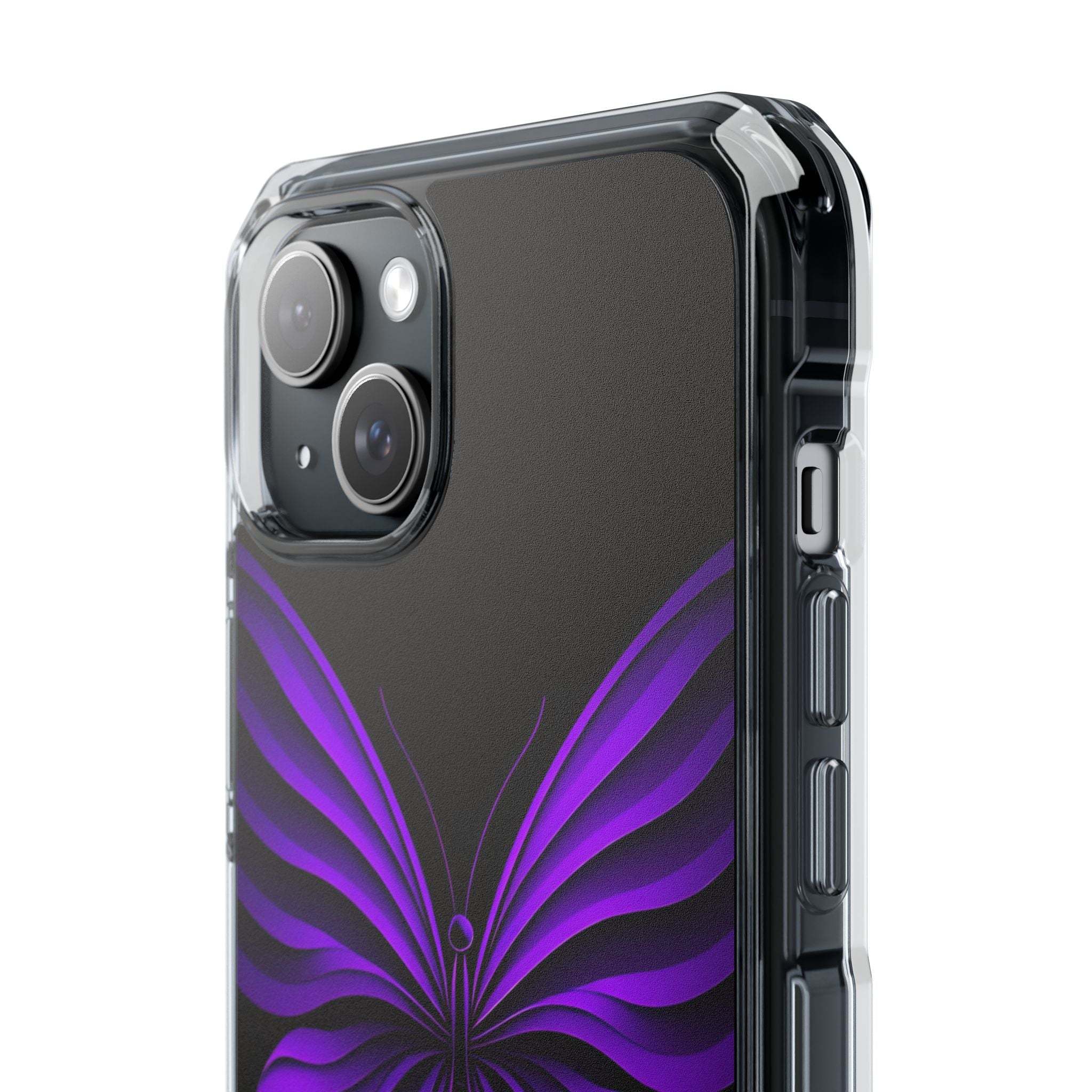 Violet Monarch iPhone 15 Plus Case - Impact