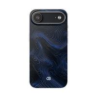 Blue Lite Phone Case for iPhone - Cobalt Contour Ridge