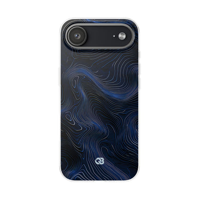 Blue Lite Phone Case for iPhone - Cobalt Contour Ridge