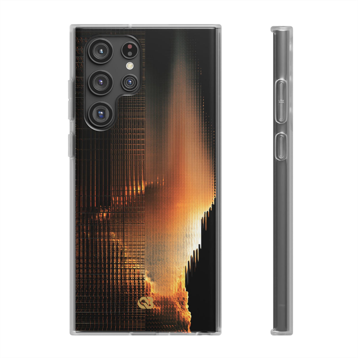 Luminous Grid · Lite Phone Case for Samsung · Black
