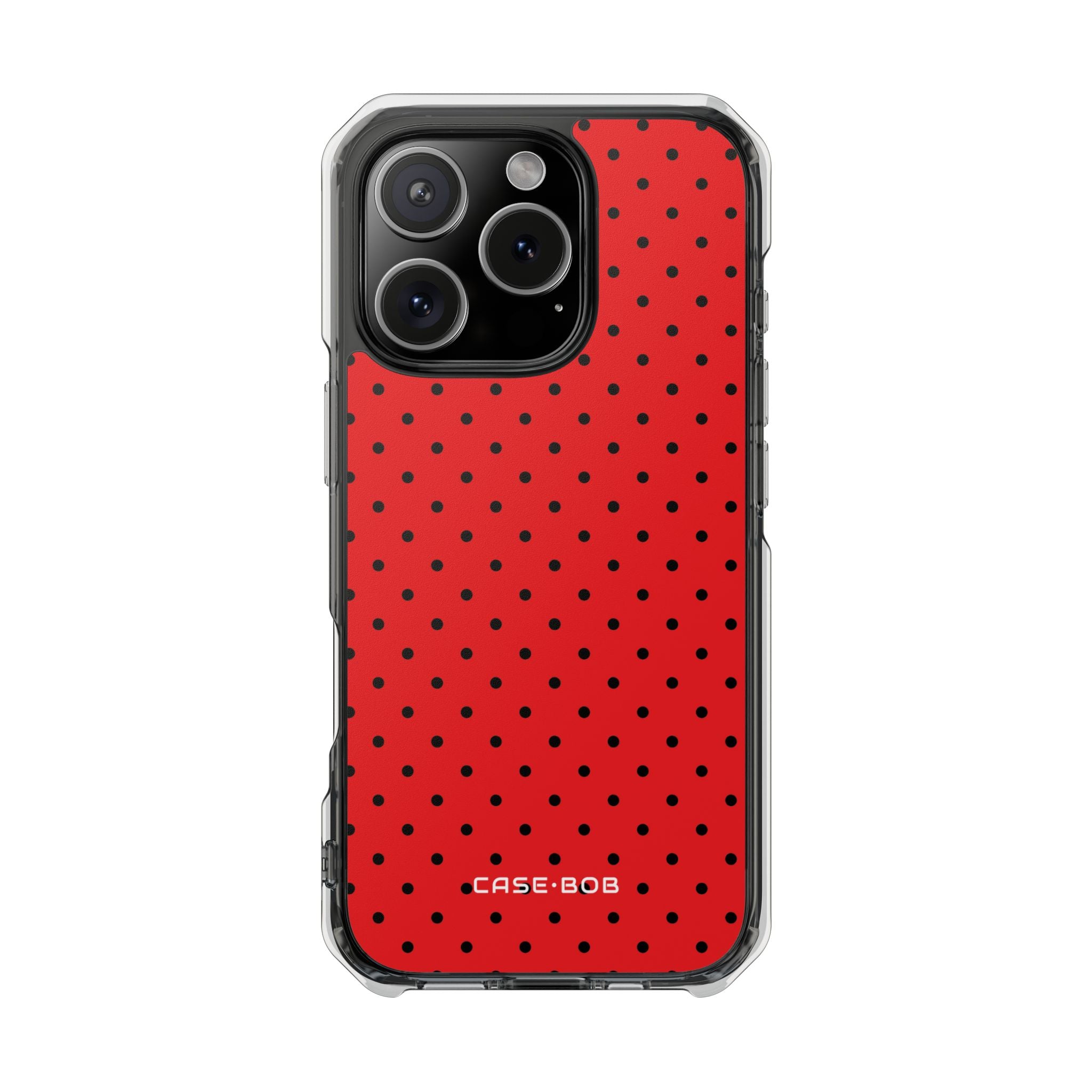 Crimson Dot Matrix iPhone 16 Pro Case - Impact