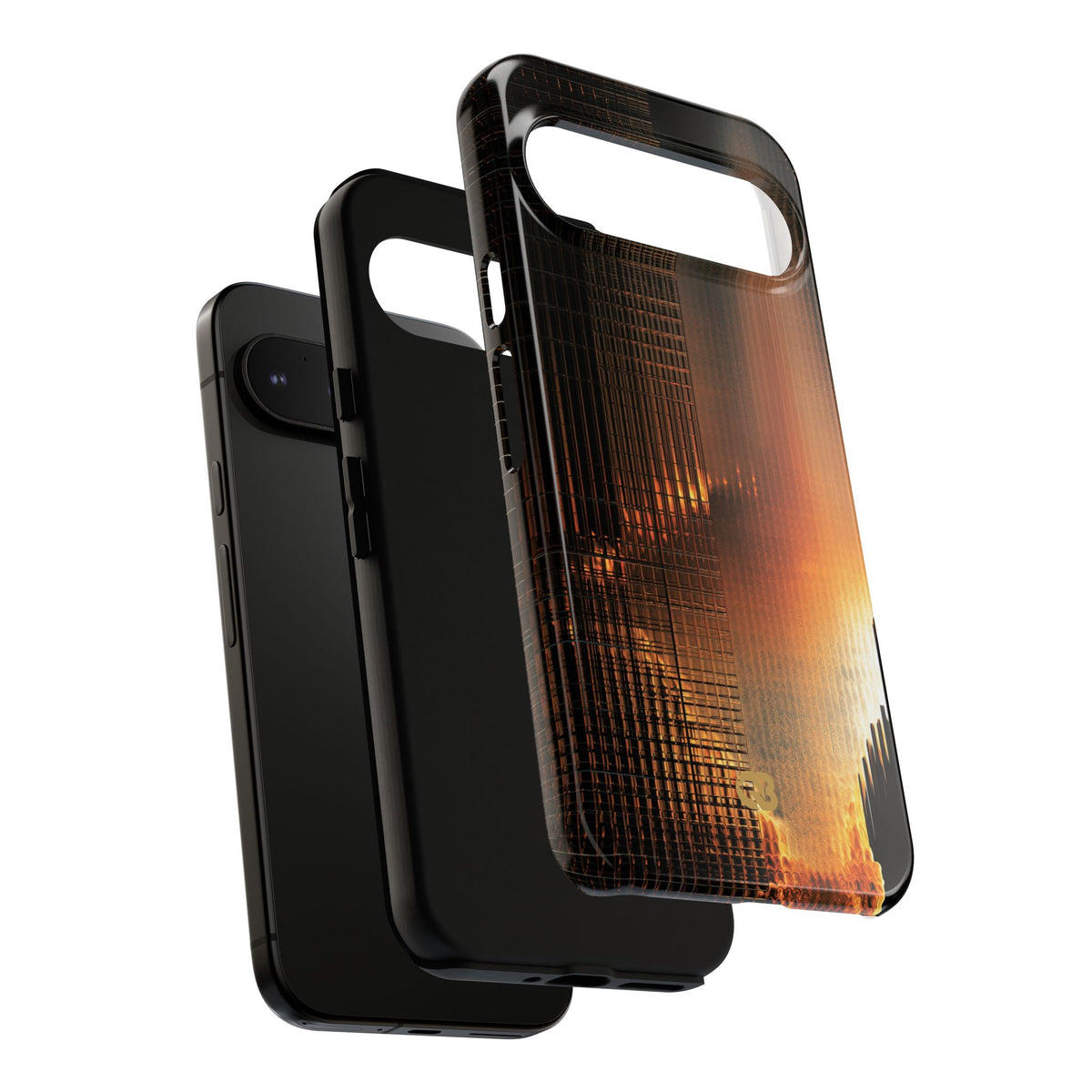 Luminous Grid · Tough Phone Case for Pixel ·  Black