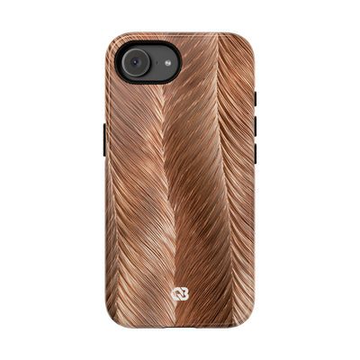 Rose Gold Weave · Tough Phone Case for iPhone · Brown