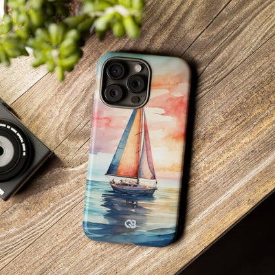 Crimson Horizon Sail · Tough Hoesje voor iPhone