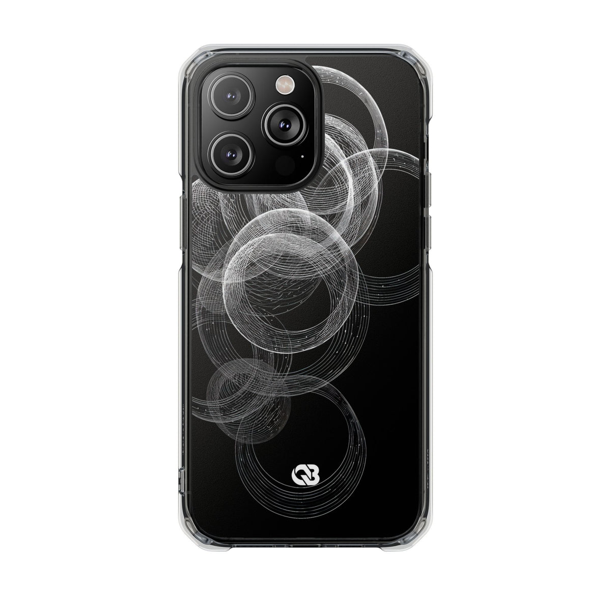 Orbital Resonance · Clear Impact Magnetic Phone Case for iPhone ·  Black