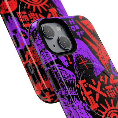 Underground Cyber Glyphs · Tough 2.0 Magnetic Phone Case for iPhone · Black