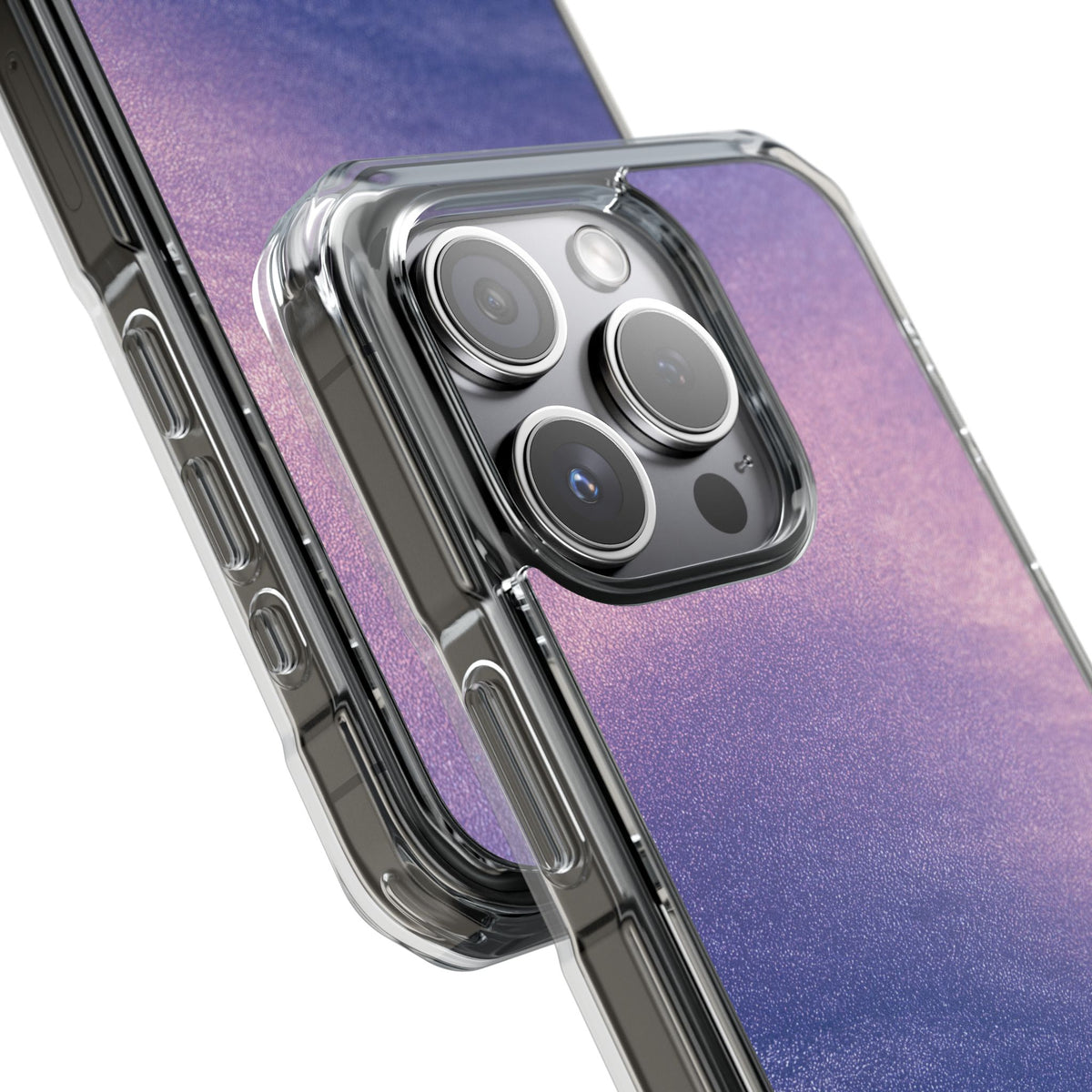 Ethereal Violet Glow · Clear Impact Magnetic Phone Case for iPhone · Purple